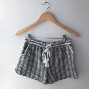 Gray Linen Drawstring shorts